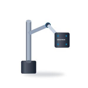 Ergotron LX Single Monitor Desk Mount Arm Aluminum Polished up to 34-Inch Displays